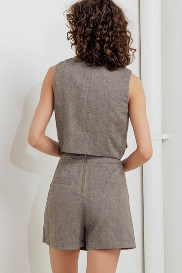 TAILORED COOL WOVEN SKORT