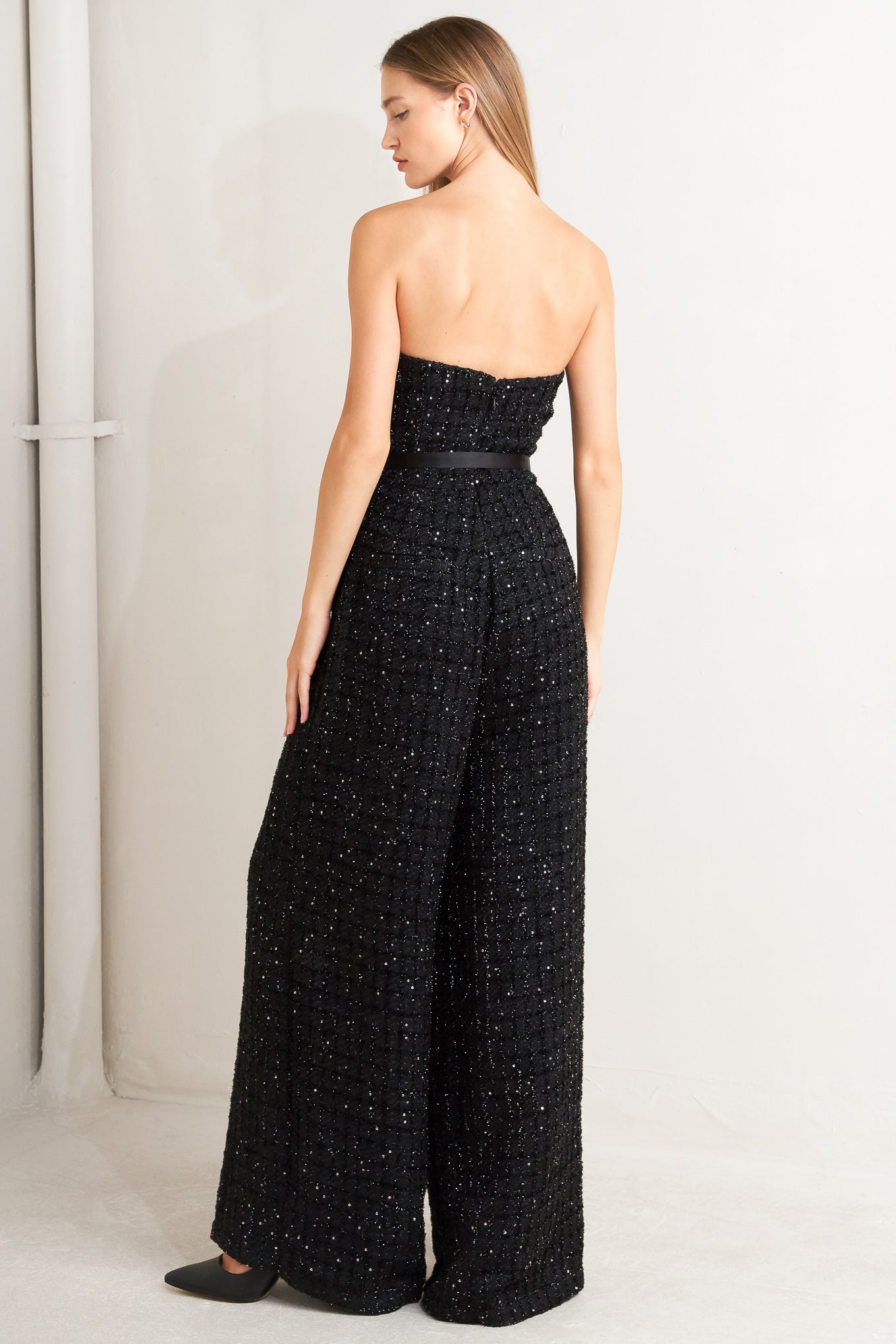 SPARK NOIR TWEED JUMPSUIT Flying Tomato