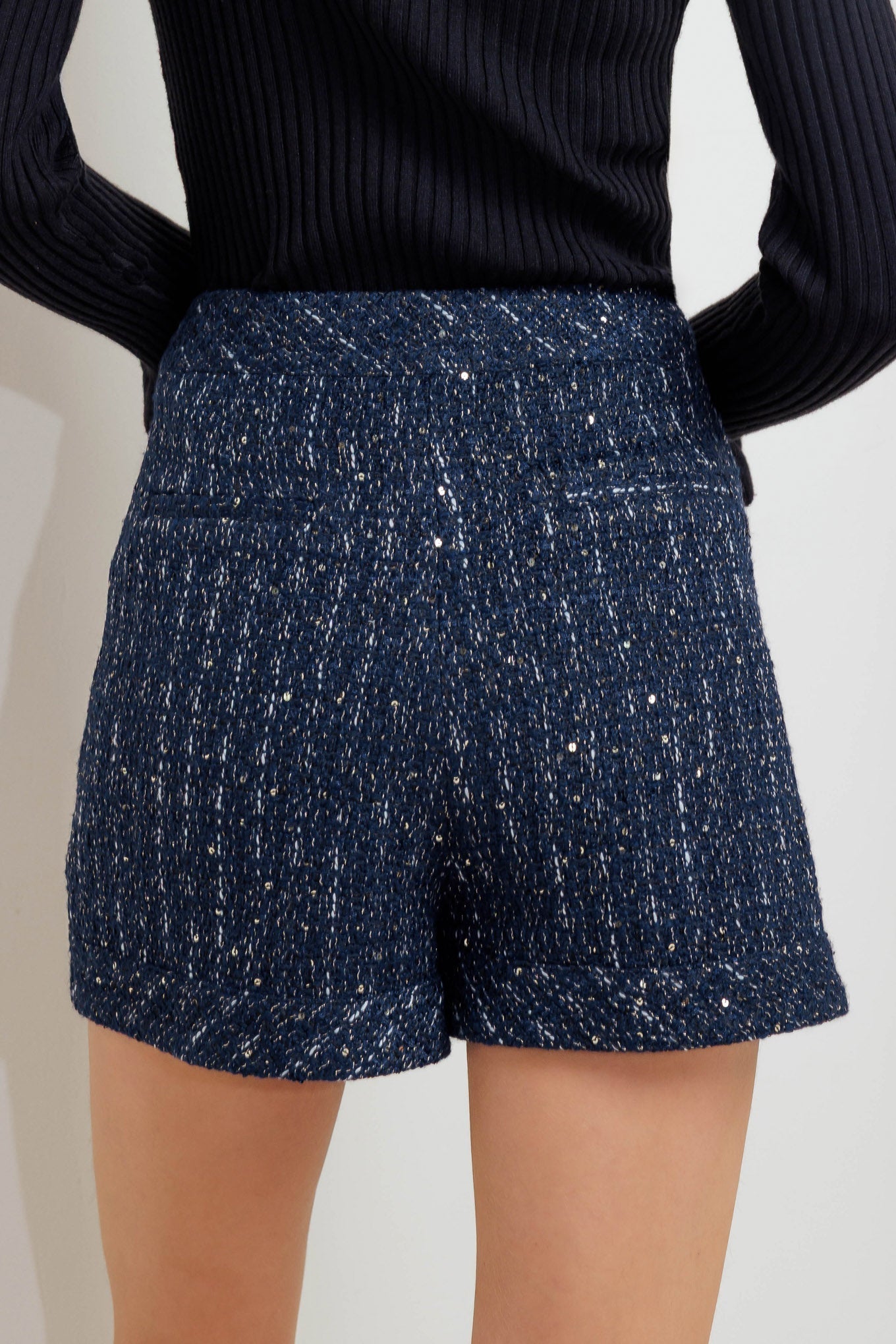 PARISIAN NAVY TWEED SKORT Flying Tomato