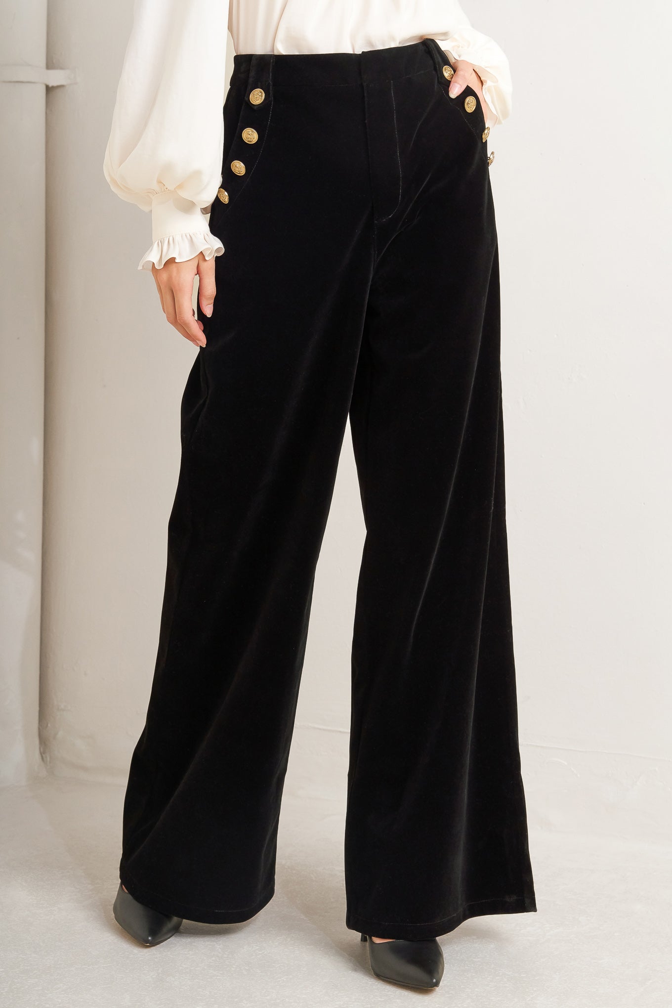 MIDNIGHT VELVET BONDED PANTS Flying Tomato