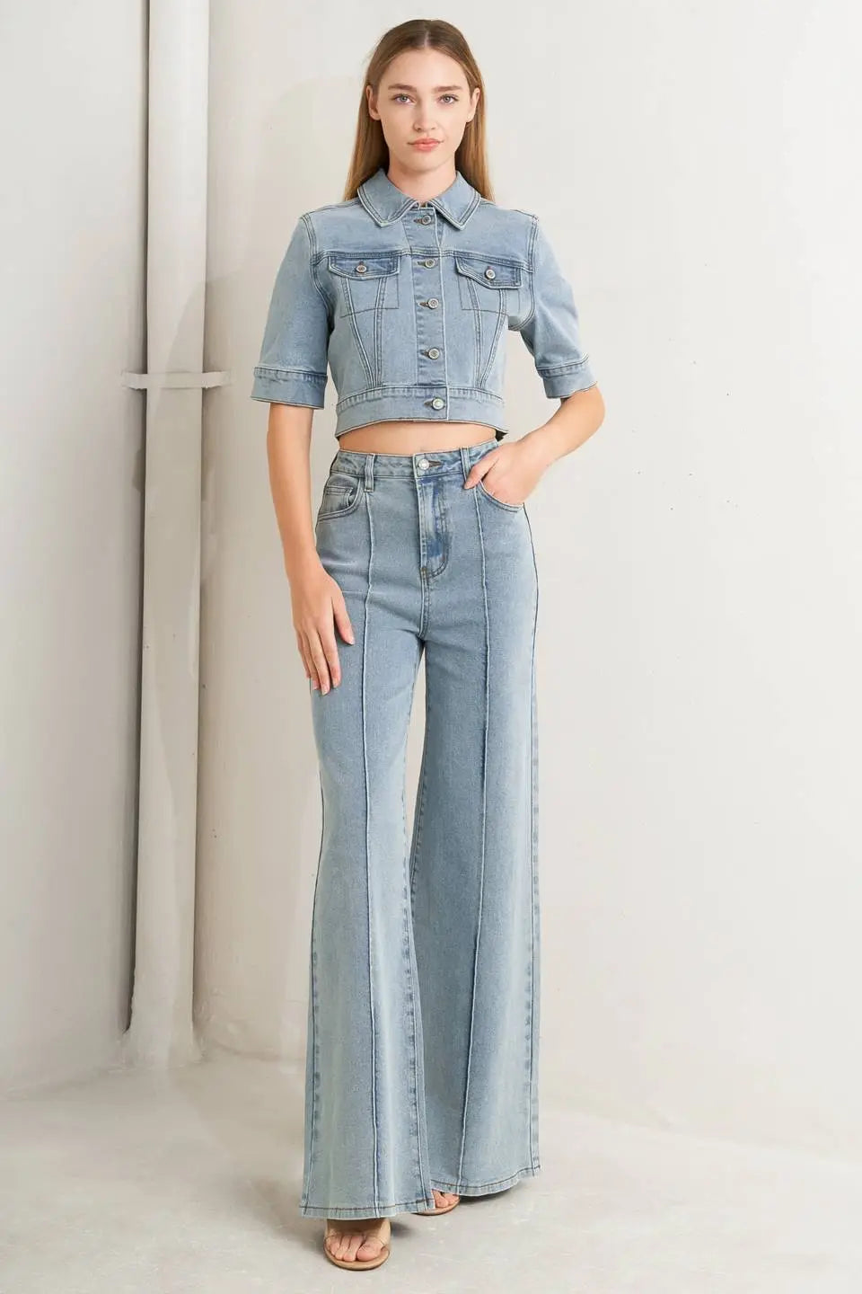MODERN NEUTRAL DENIM PANTS Flying Tomato