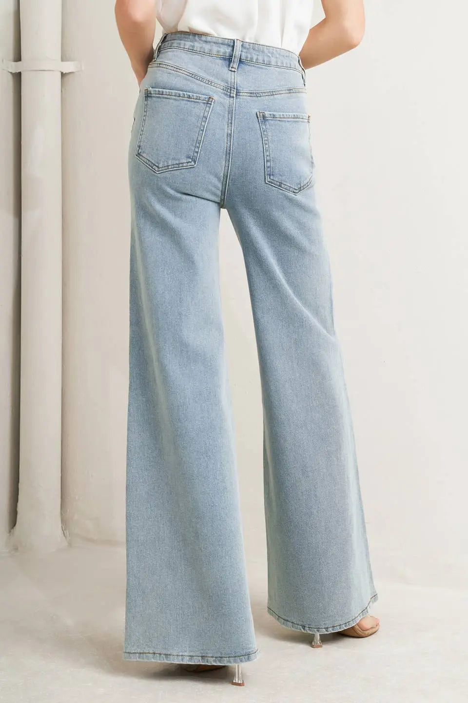 MODERN NEUTRAL DENIM PANTS Flying Tomato