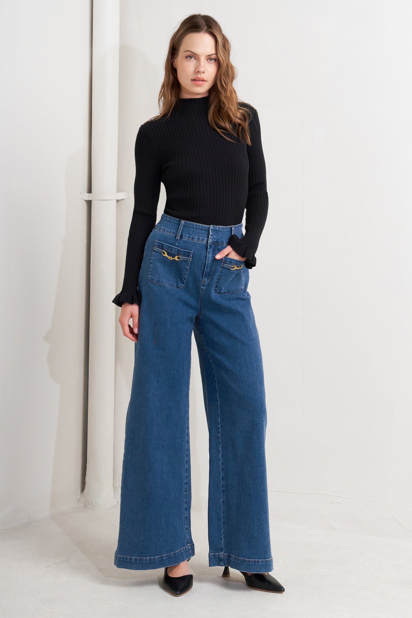 TIMELESS BLUE DENIM PANTS Flying Tomato