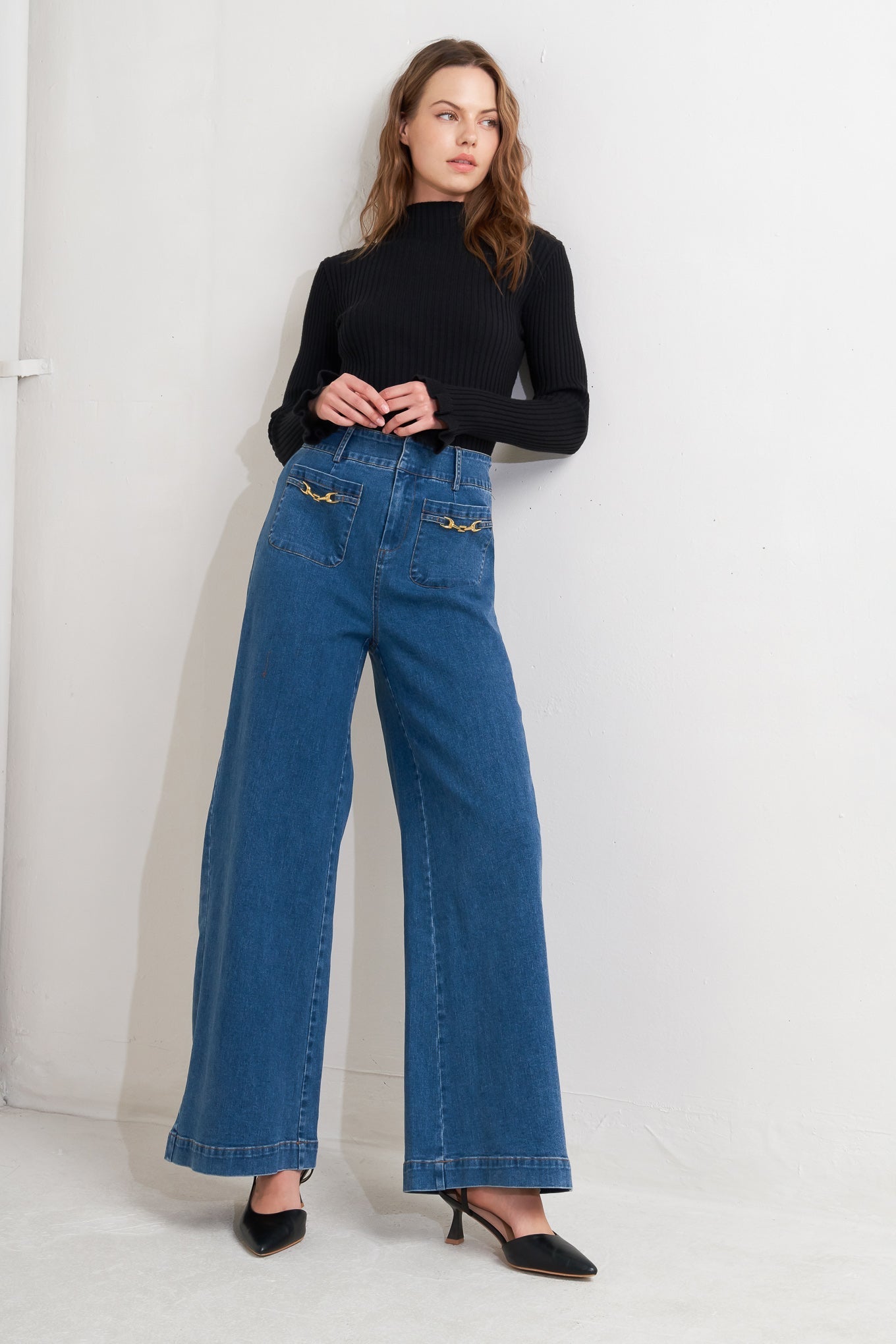 TIMELESS BLUE DENIM PANTS Flying Tomato