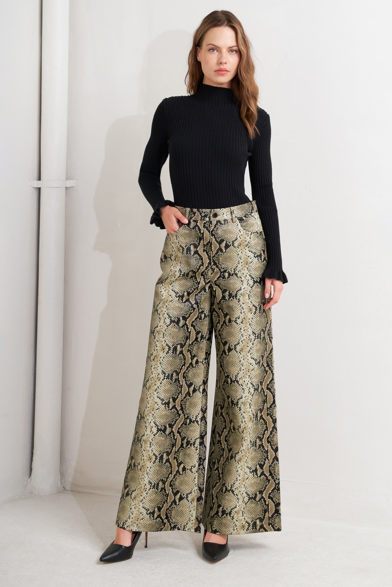 GLAM VENOM FAUX LEATHER PANTS Flying Tomato