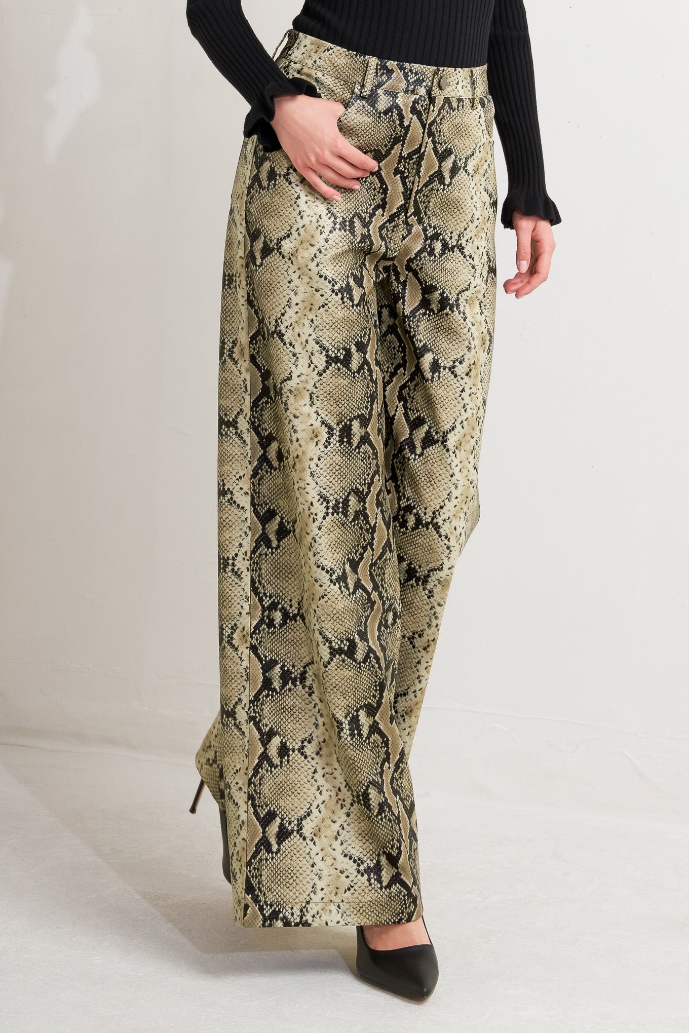 GLAM VENOM FAUX LEATHER PANTS Flying Tomato