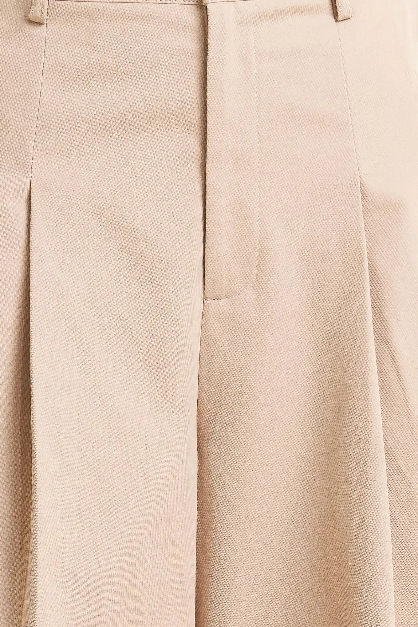 Elegant Pleat Woven Solid Cotton Culotte With Front Pockets And Closure Flying Tomato