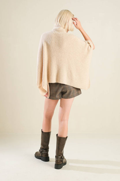 THE ONLY REASON SWEATER KNIT PONCHO