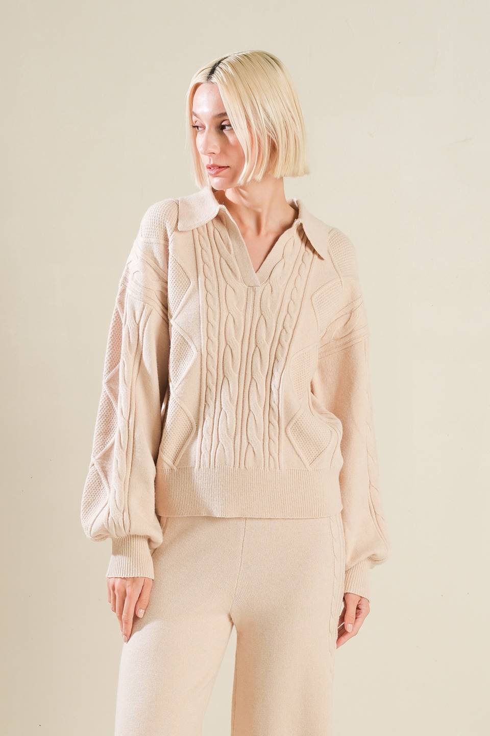 HOLD YOUR GAZE SWEATER KNIT TOP Flying Tomato