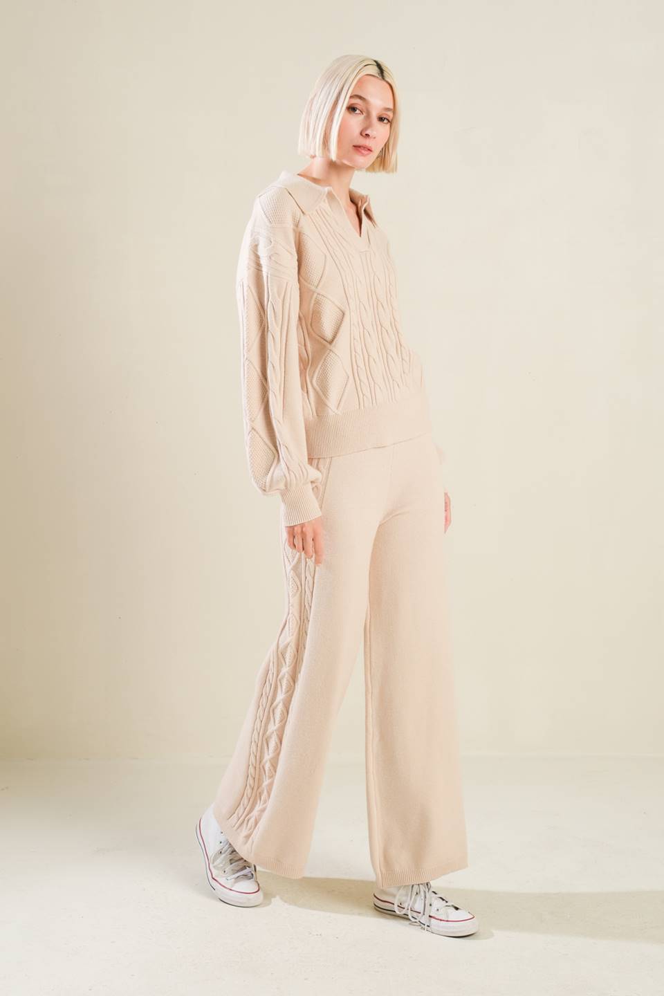 HOLD YOUR GAZE SWEATER KNIT TOP Flying Tomato