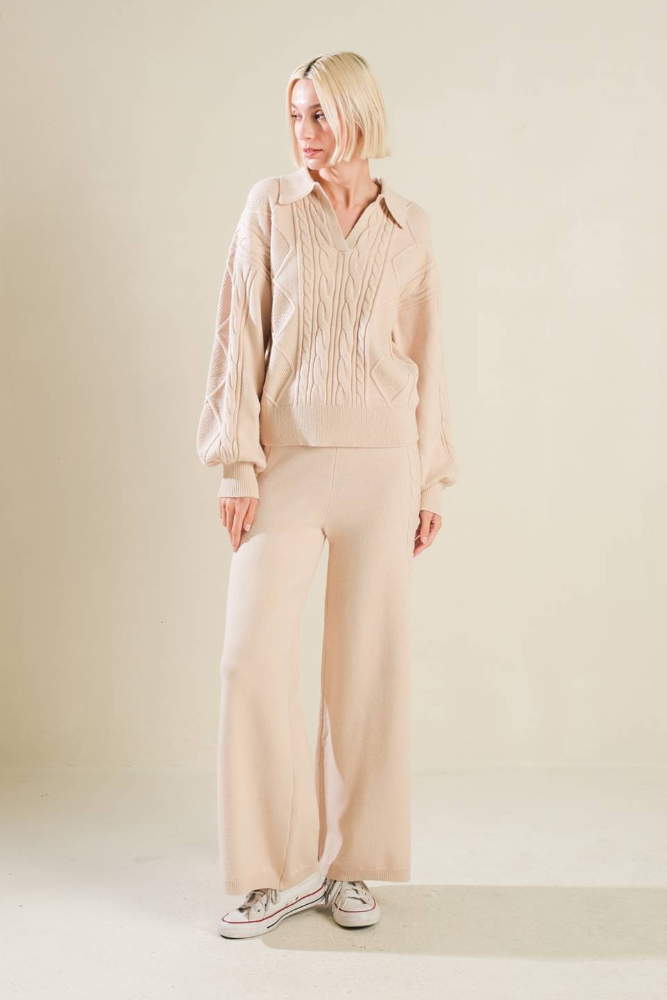 HOLD YOUR GAZE SWEATER KNIT TOP Flying Tomato