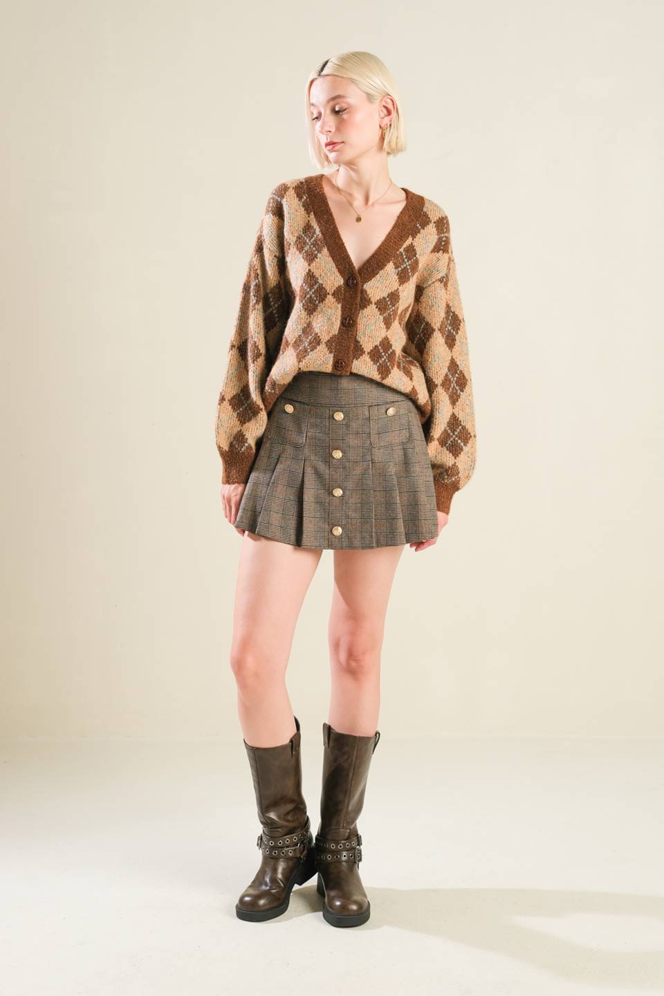 CHAMPAGNE COAST SWEATER CARDIGAN Flying Tomato