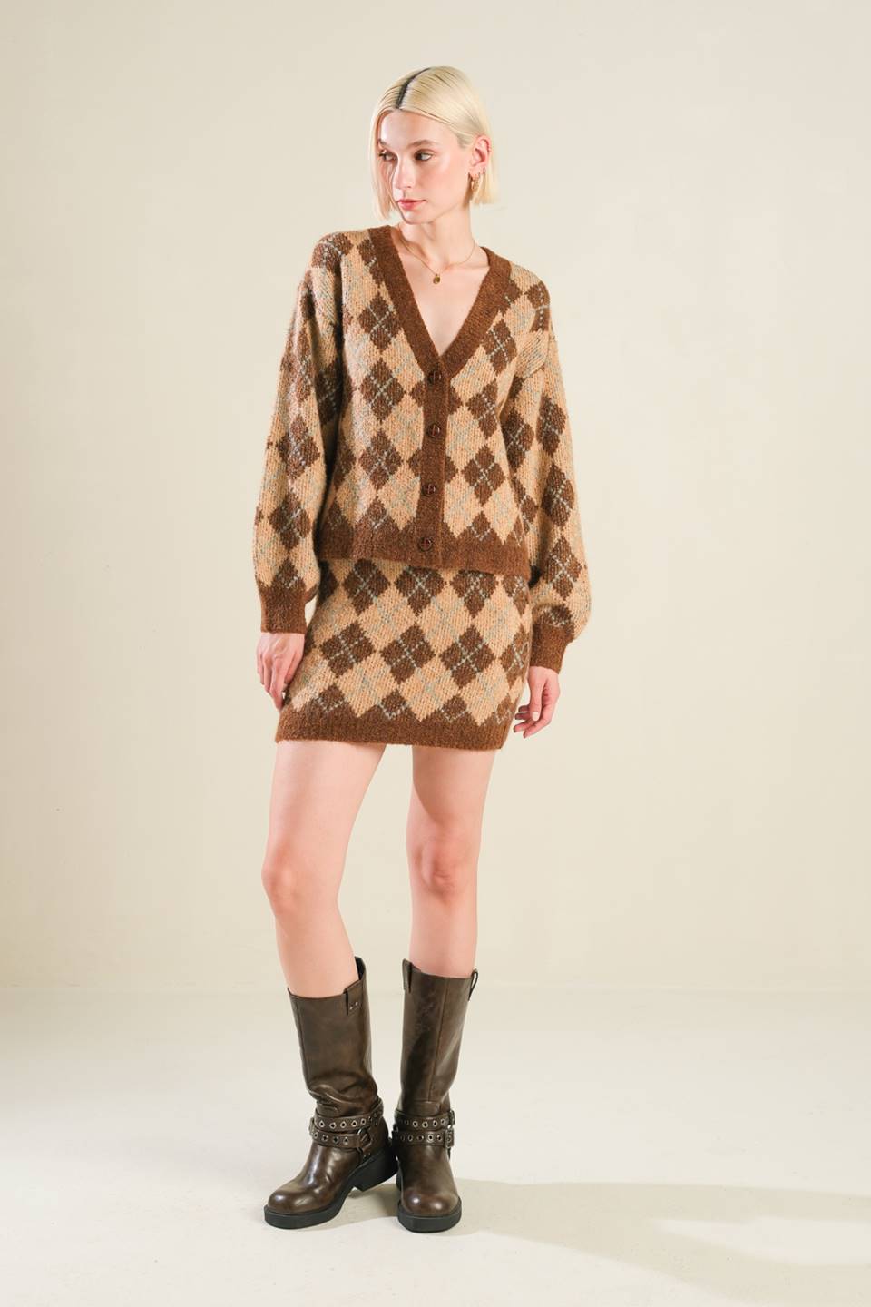 CHAMPAGNE COAST SWEATER CARDIGAN Flying Tomato