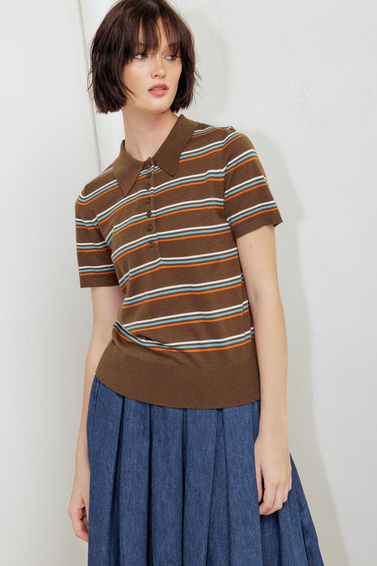 PRETTY IN PARADISE POLO TOP Flying Tomato