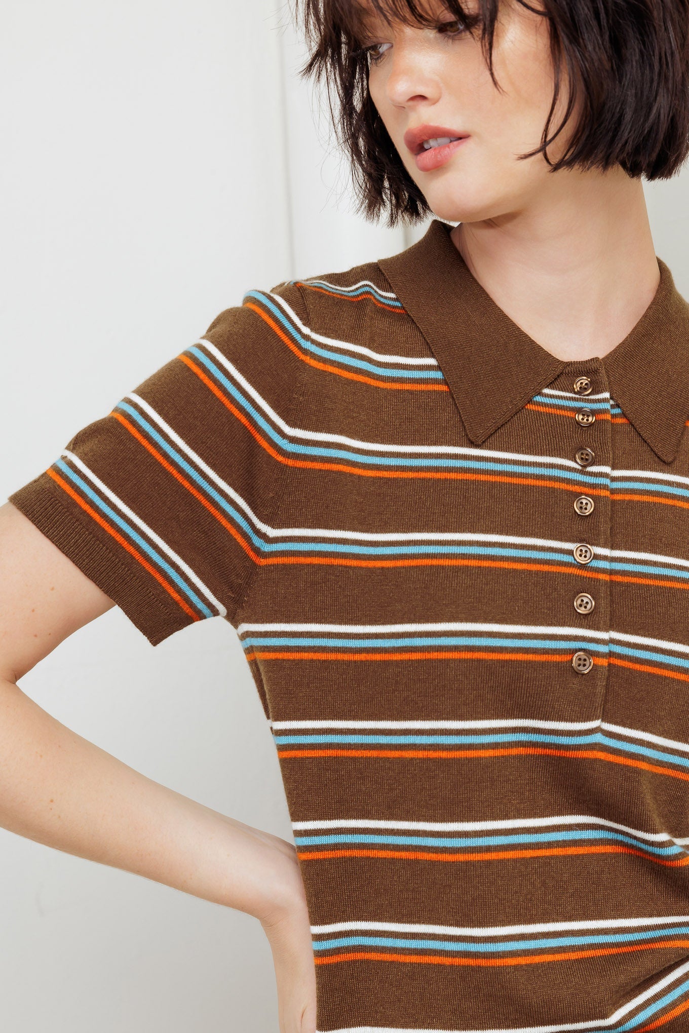 PRETTY IN PARADISE POLO TOP Flying Tomato