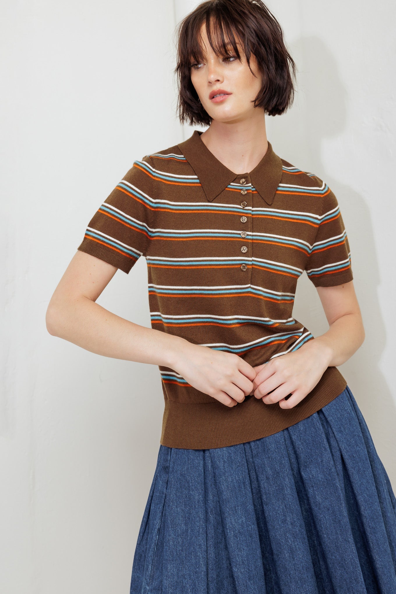 PRETTY IN PARADISE POLO TOP Flying Tomato