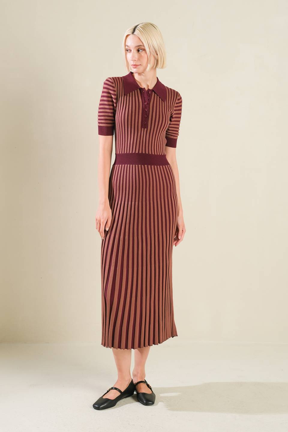 LUXE LIVING SWEATER MIDI DRESS