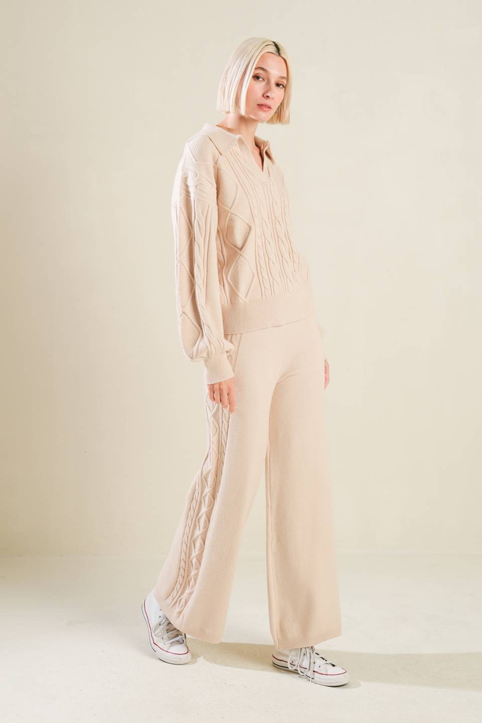 HOLD YOUR GAZE SWEATER KNIT PANTS Flying Tomato