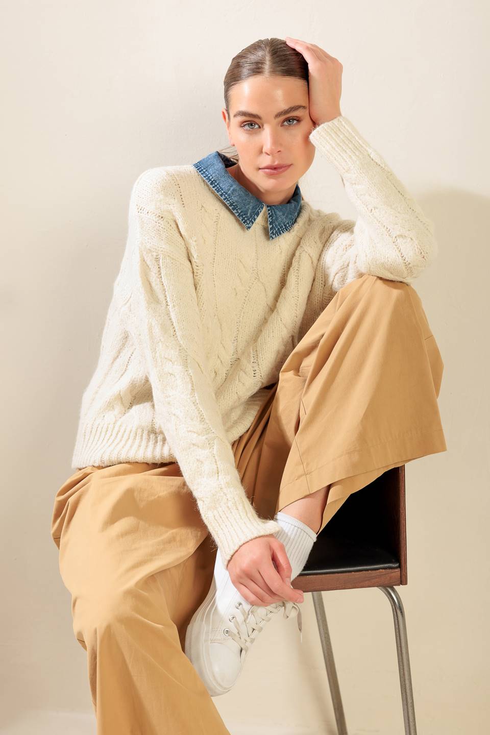 TOTALLY SMITTEN PULLOVER SWEATER TOP Flying Tomato