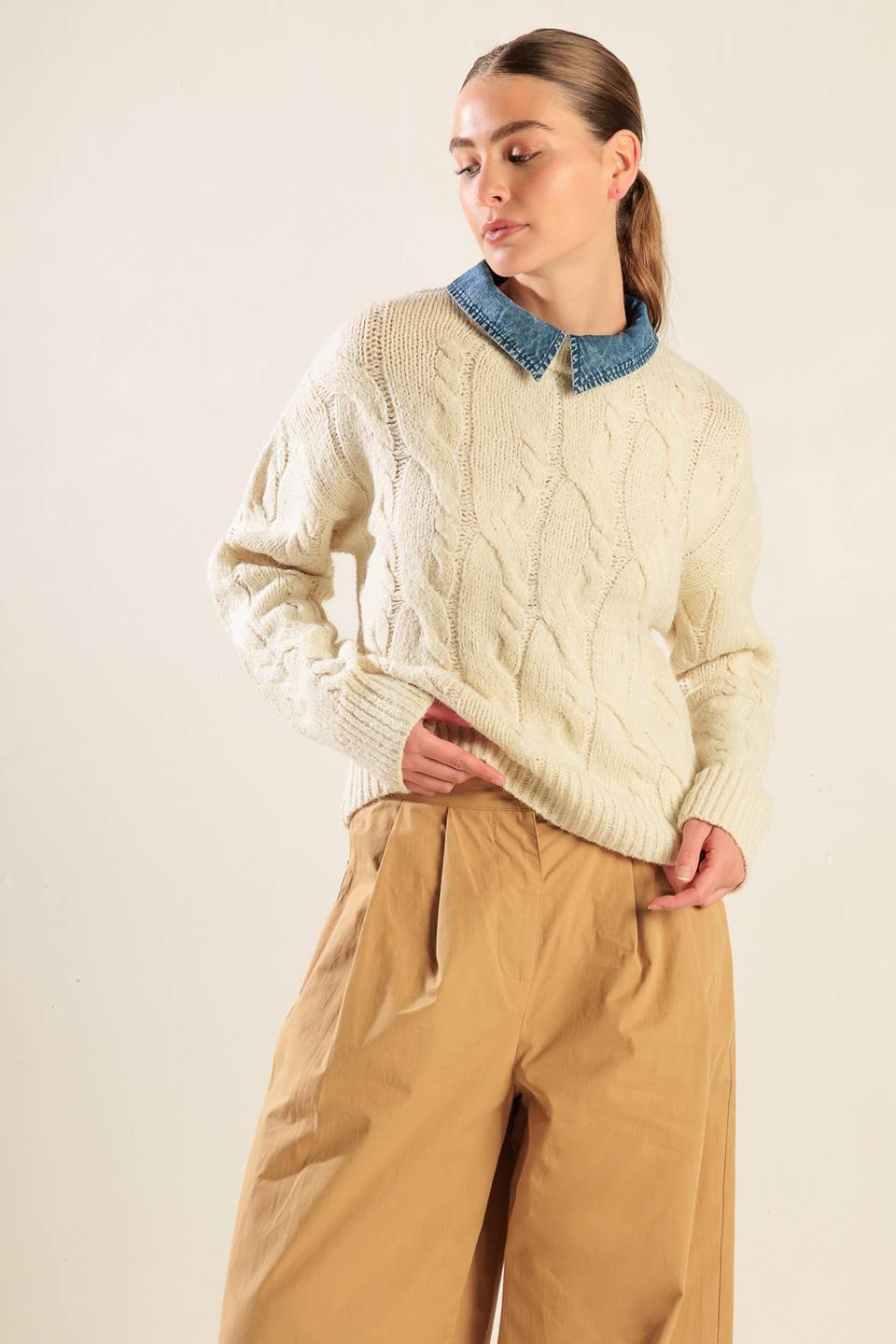 TOTALLY SMITTEN PULLOVER SWEATER TOP Flying Tomato