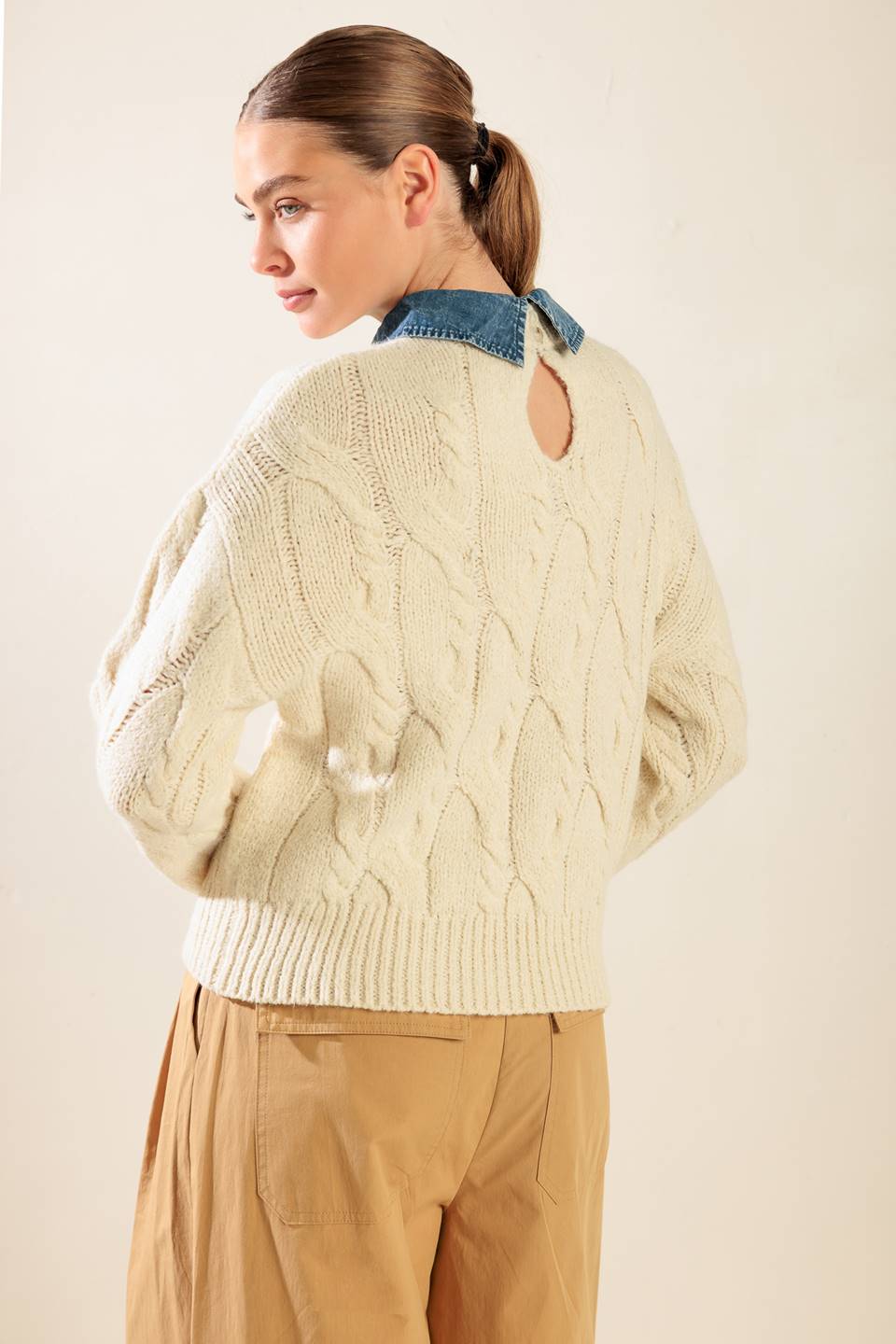 TOTALLY SMITTEN PULLOVER SWEATER TOP Flying Tomato