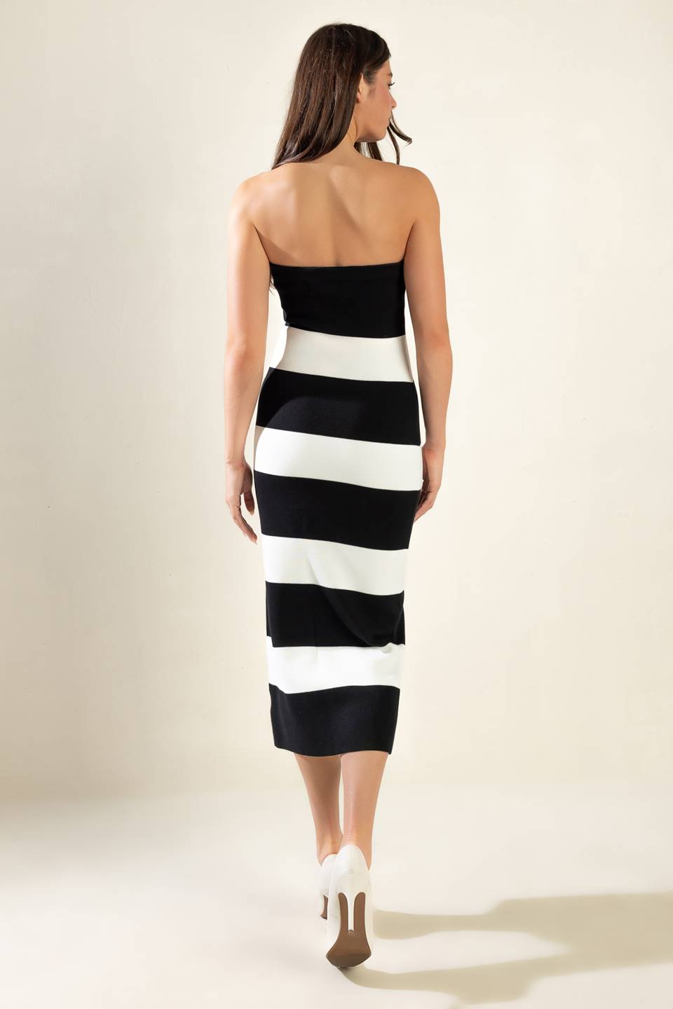 ROMANTIC AFTERNOON SWEATER MIDI TUBE DRESS Flying Tomato