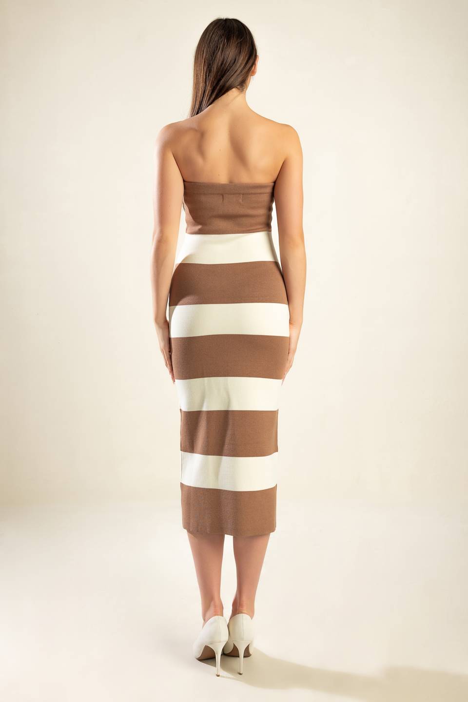 ROMANTIC AFTERNOON SWEATER MIDI TUBE DRESS Flying Tomato