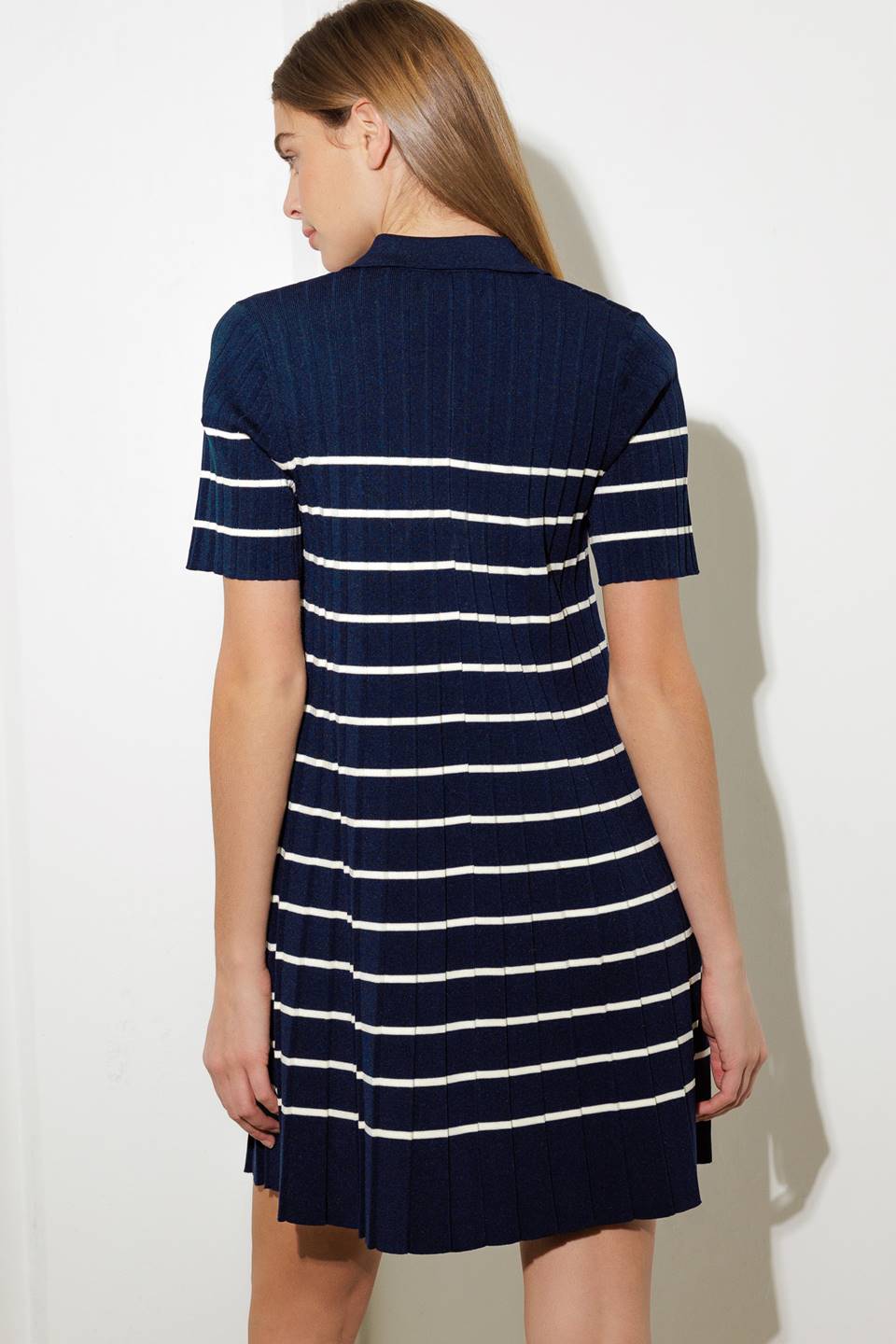 COZY STRIPE KNIT MINI DRESS