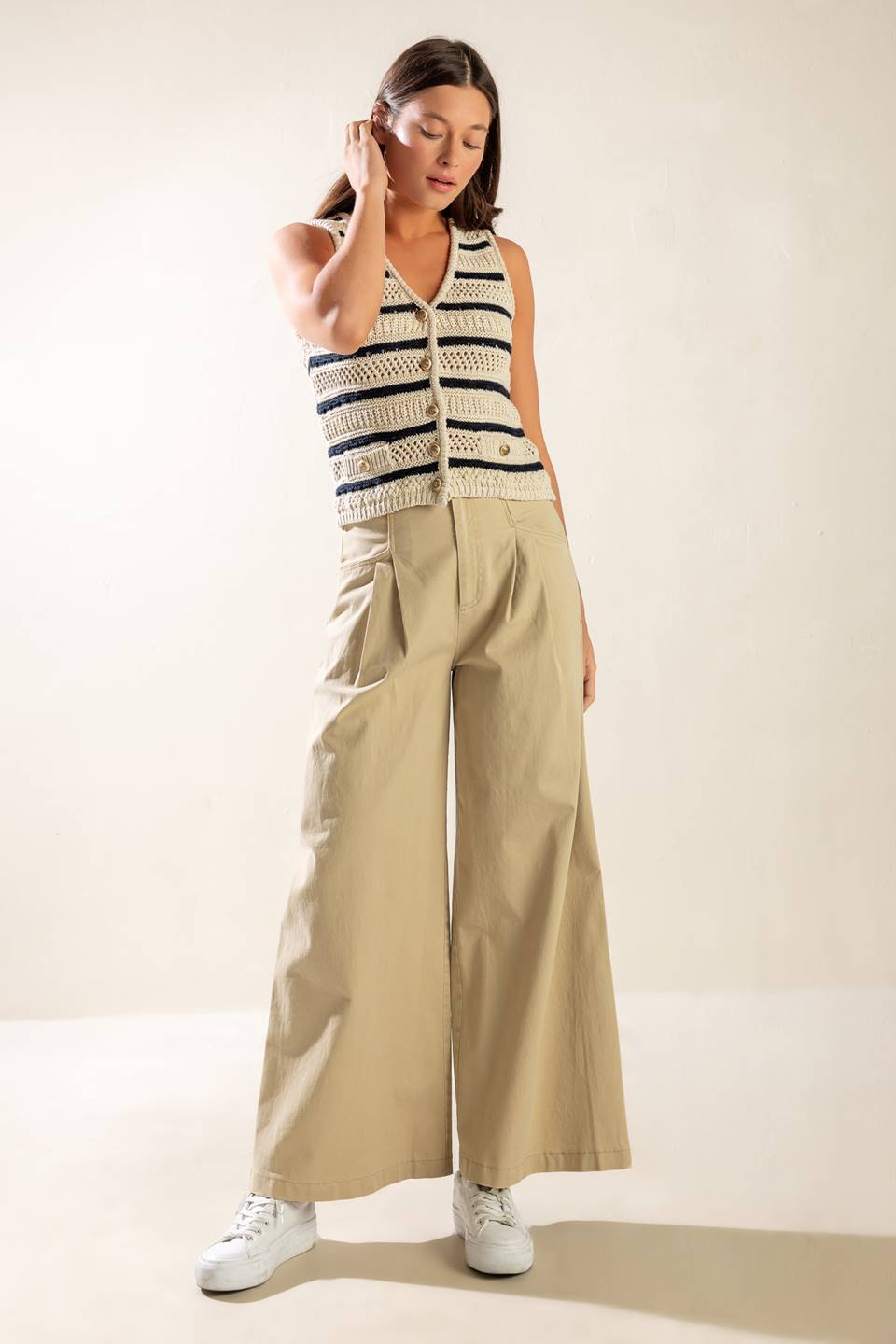 INTO THE NATURAL SWEATER KNIT VEST Flying Tomato