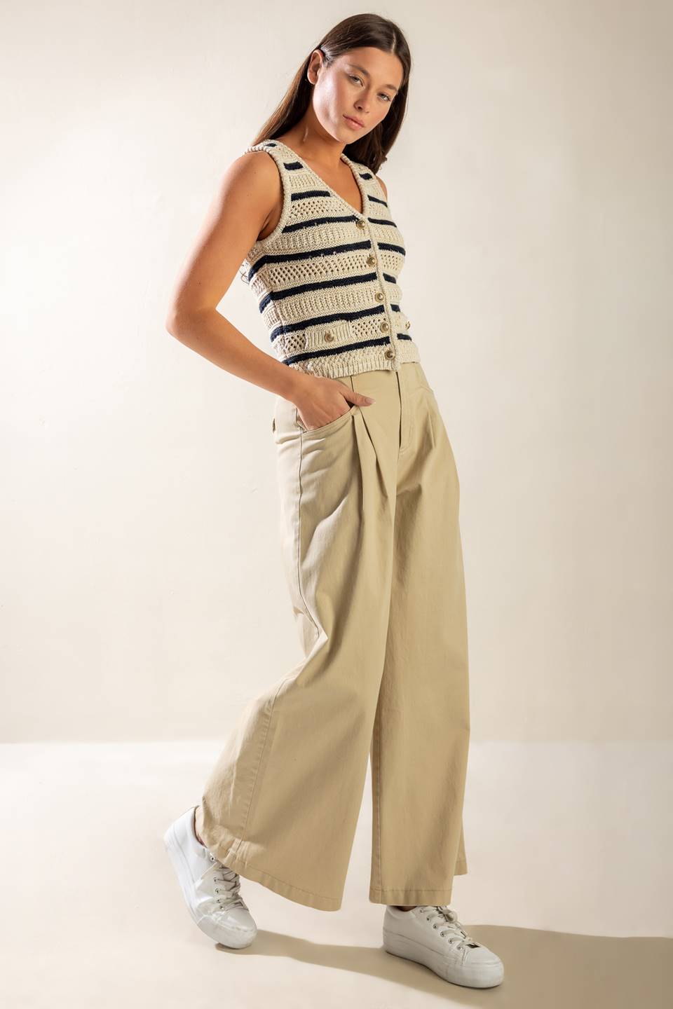 INTO THE NATURAL SWEATER KNIT VEST Flying Tomato