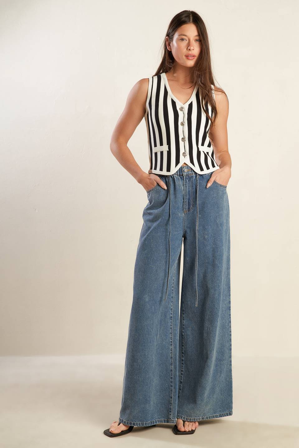 FREE TO DREAM SWEATER KNIT VEST Flying Tomato