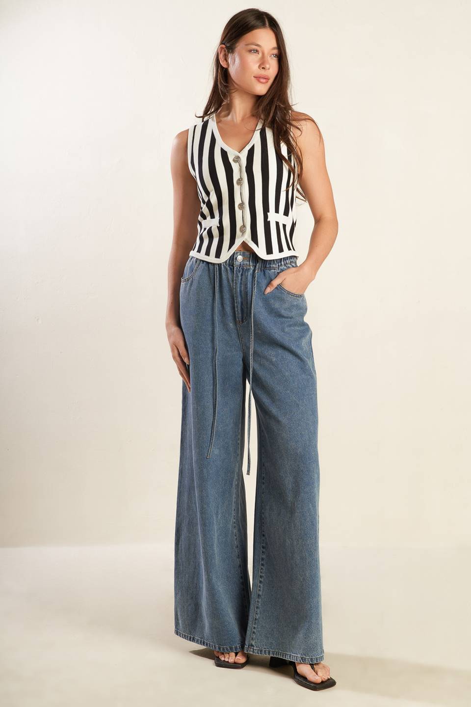 FREE TO DREAM SWEATER KNIT VEST Flying Tomato