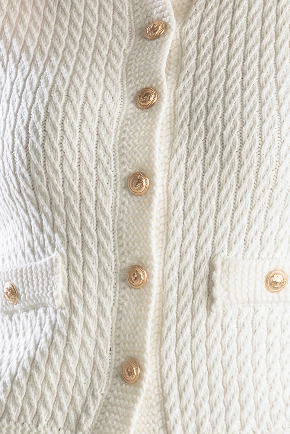 NOTHING LIKE IT WHITE KNIT VEST Flying Tomato