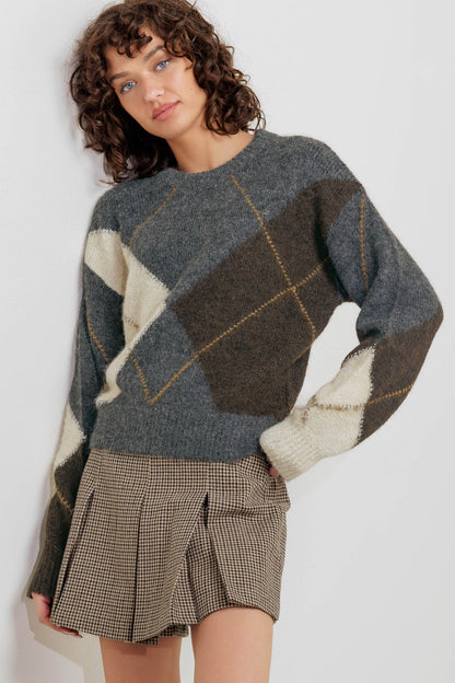 HERITAGE CHIC PULLOVER SWEATER KNIT TOP