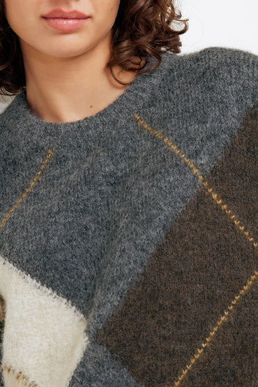HERITAGE CHIC PULLOVER SWEATER KNIT TOP