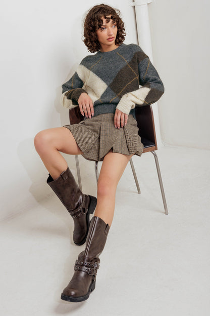 HERITAGE CHIC PULLOVER SWEATER KNIT TOP