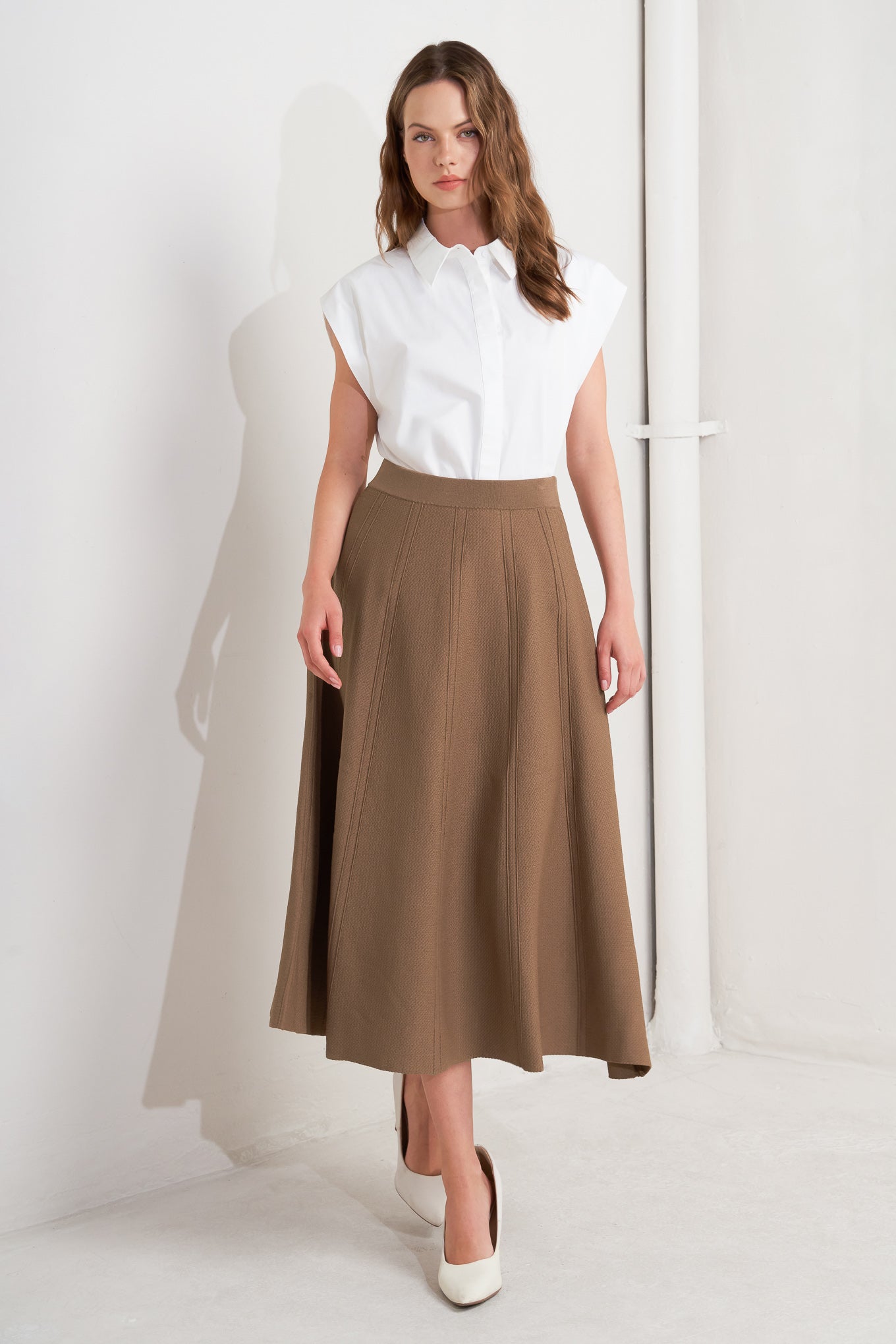LATTE LANE SWEATER KNIT CIRCLE SKIRT Flying Tomato