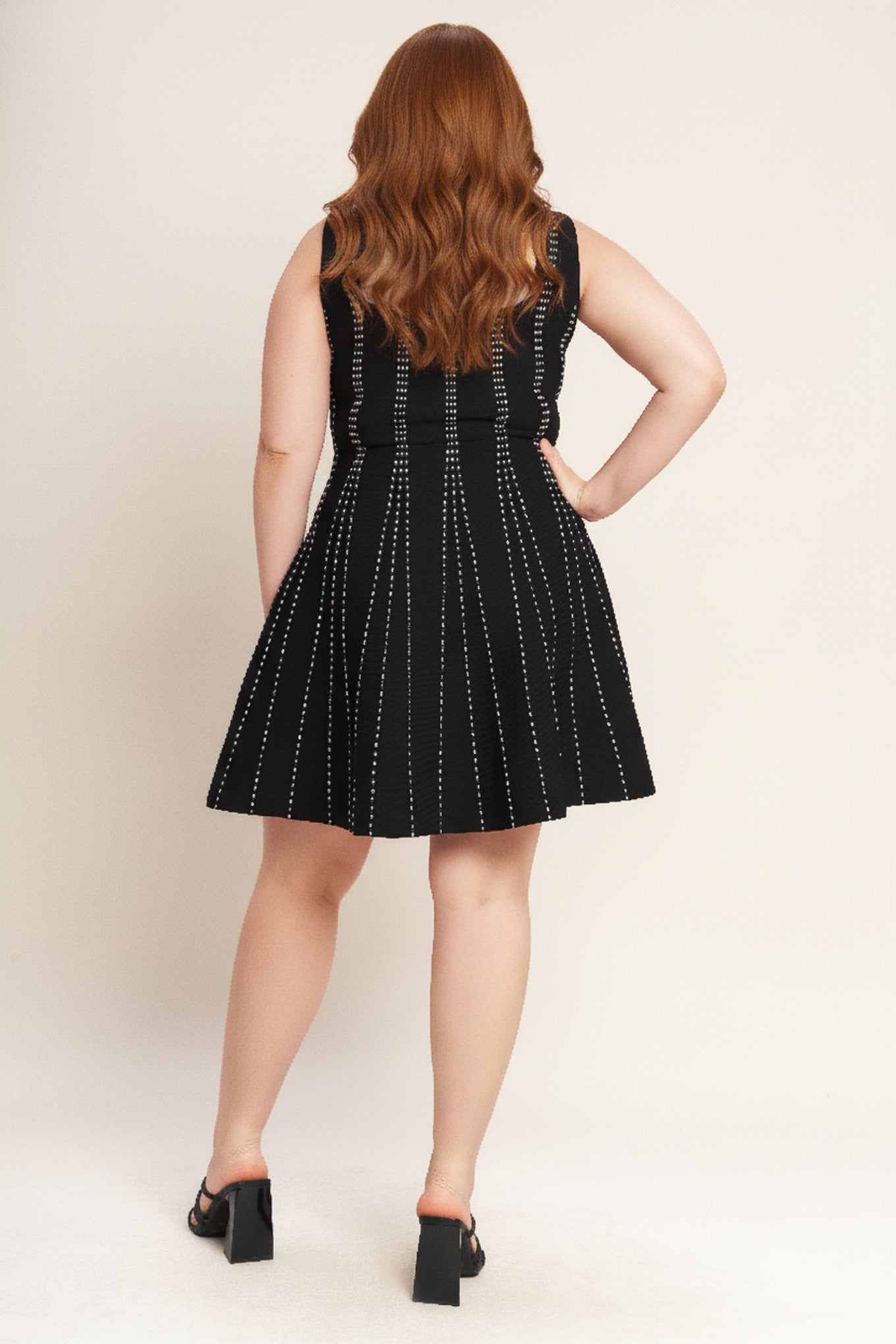 SUGAR STRIPE JACQUARD SWEATER MINI DRESS Flying Tomato