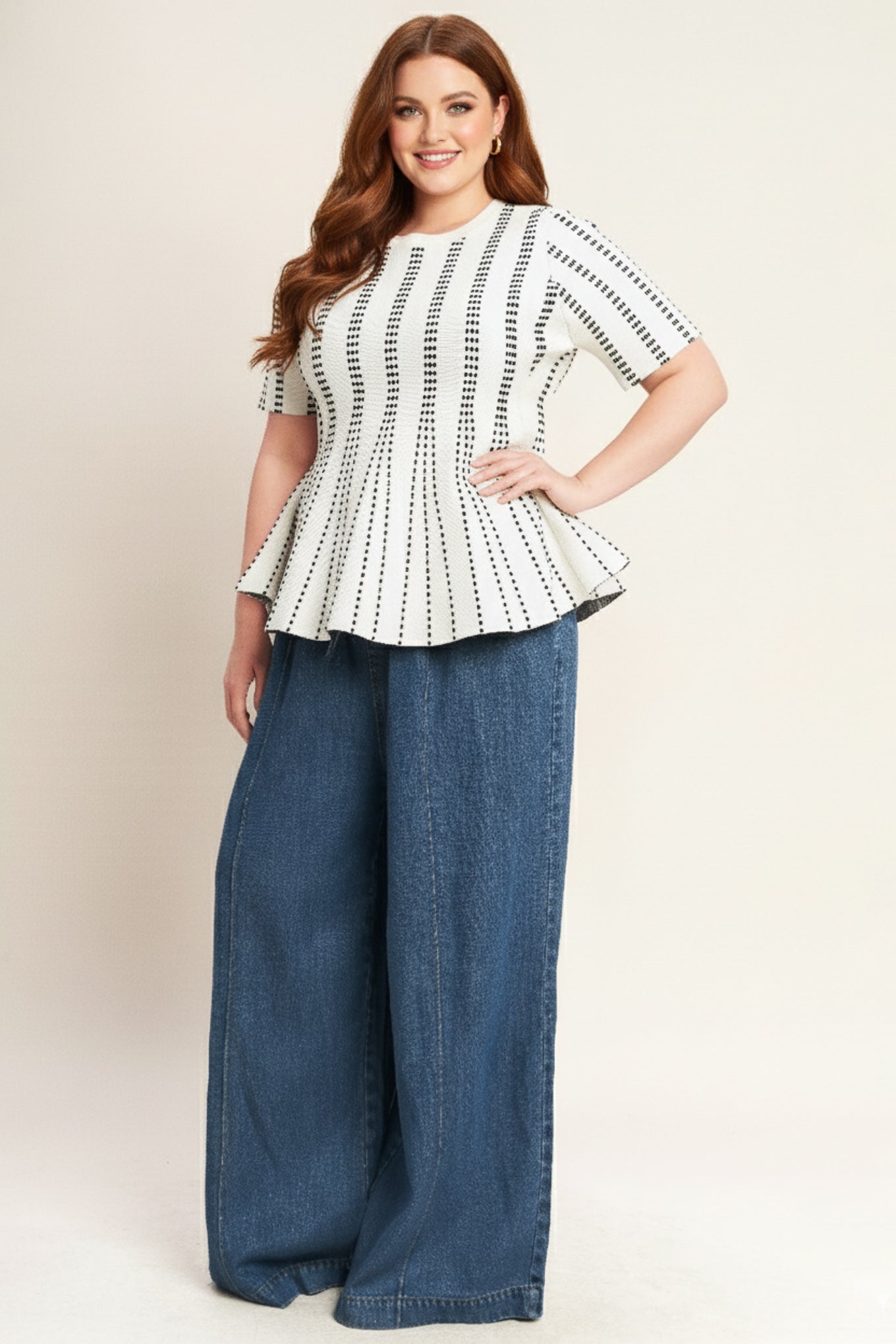 EVENING RUSTLE JACQUARD SWEATER TOP Flying Tomato