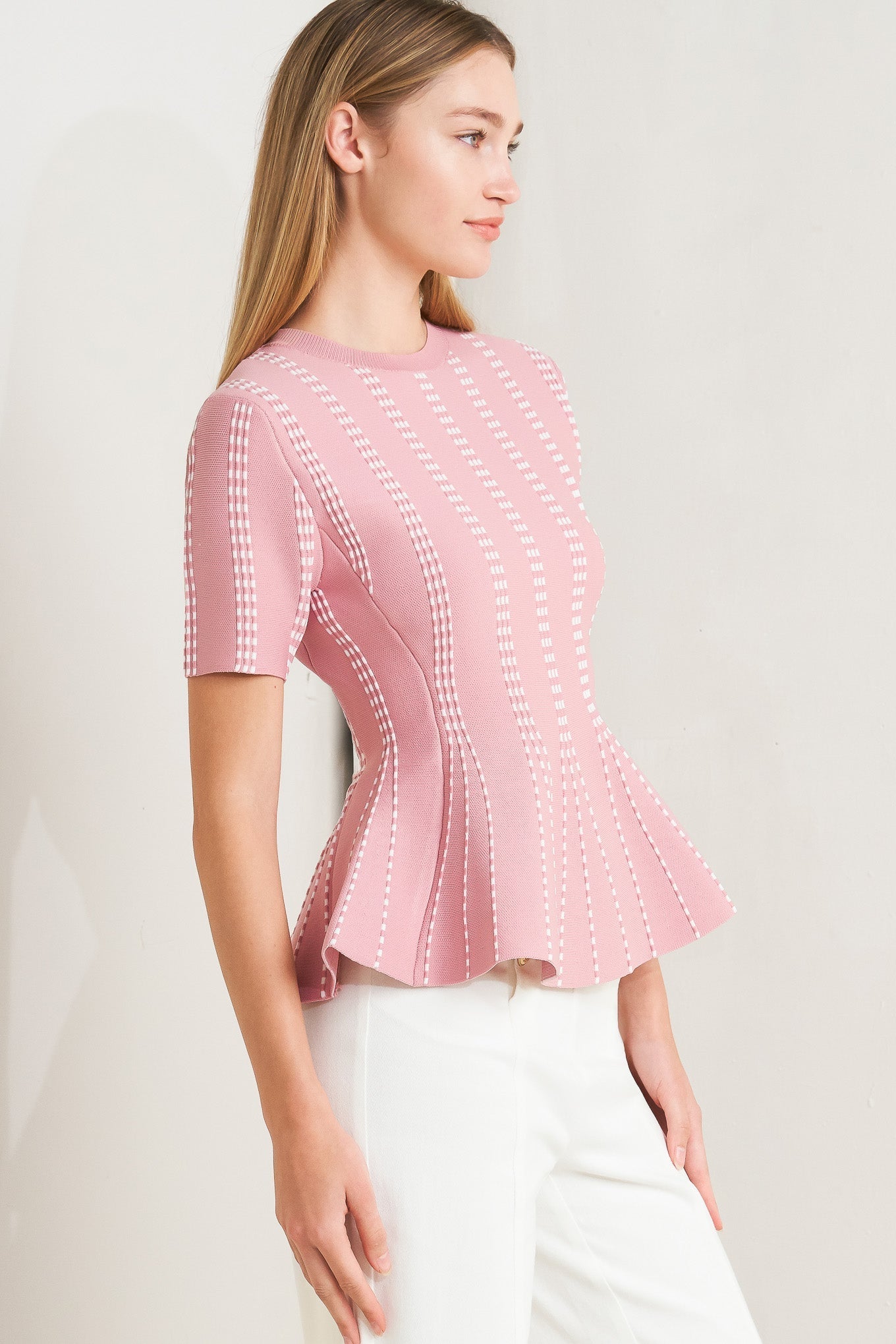 EVENING RUSTLE JACQUARD SWEATER TOP Flying Tomato