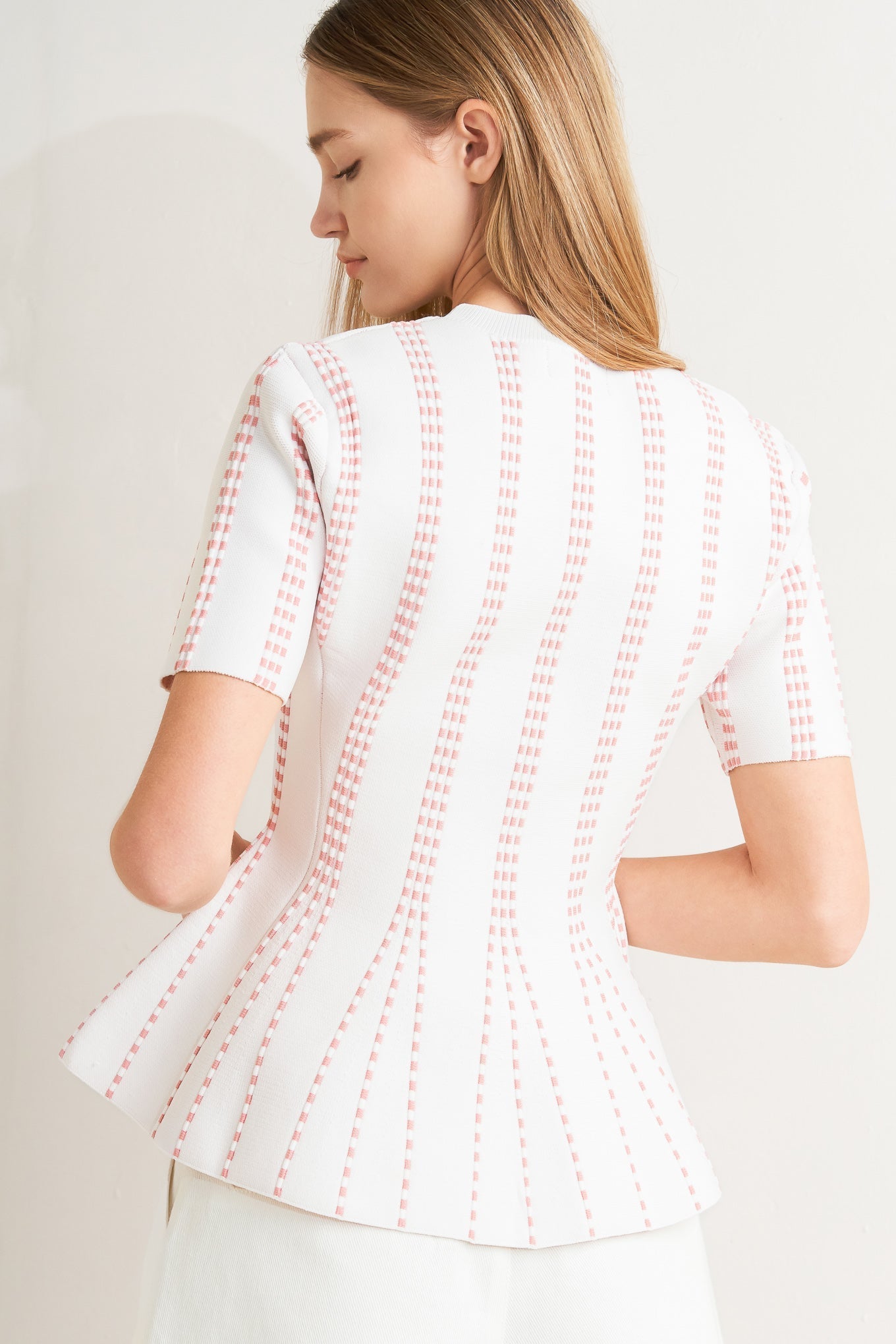 EVENING RUSTLE JACQUARD SWEATER TOP Flying Tomato