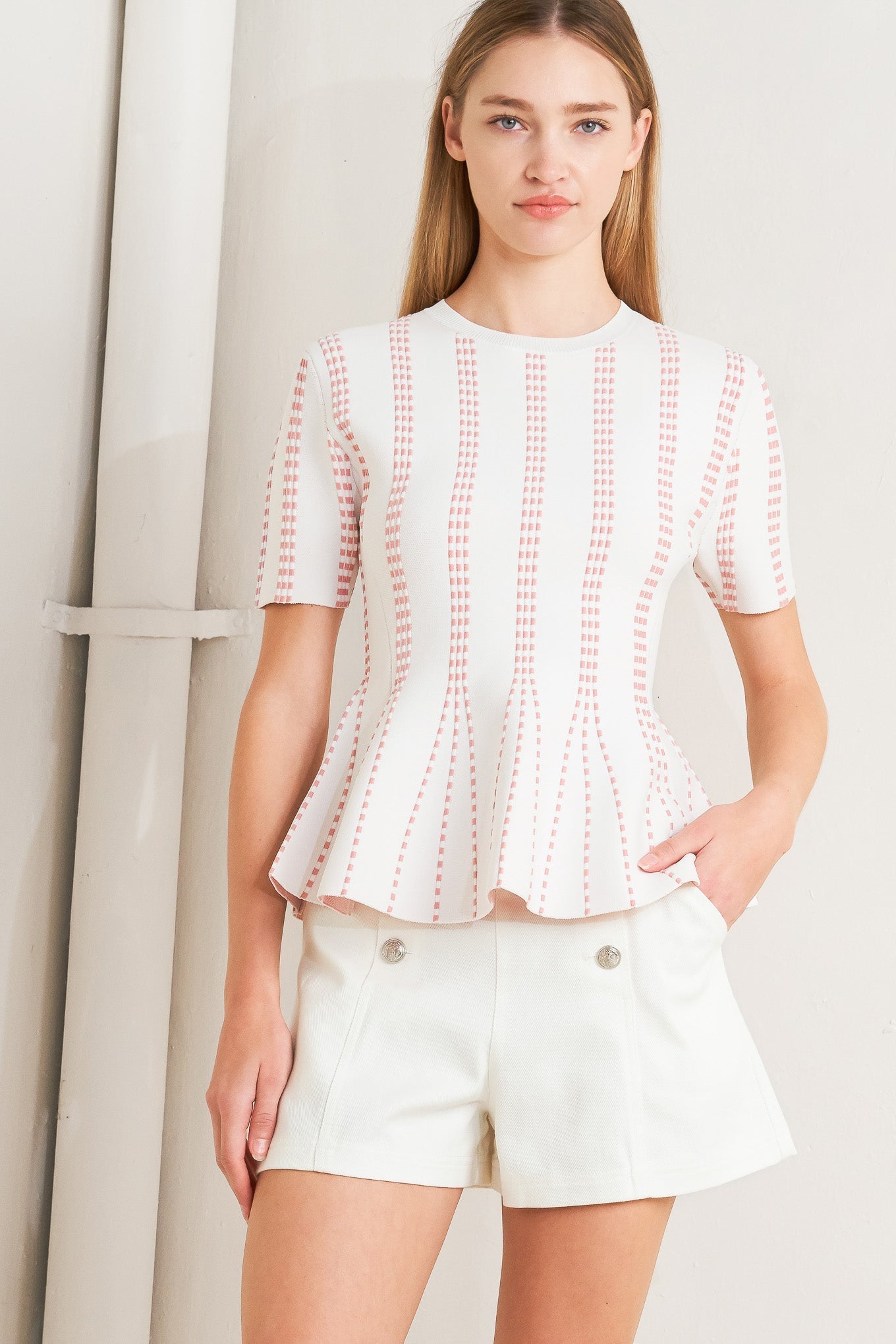 EVENING RUSTLE JACQUARD SWEATER TOP Flying Tomato