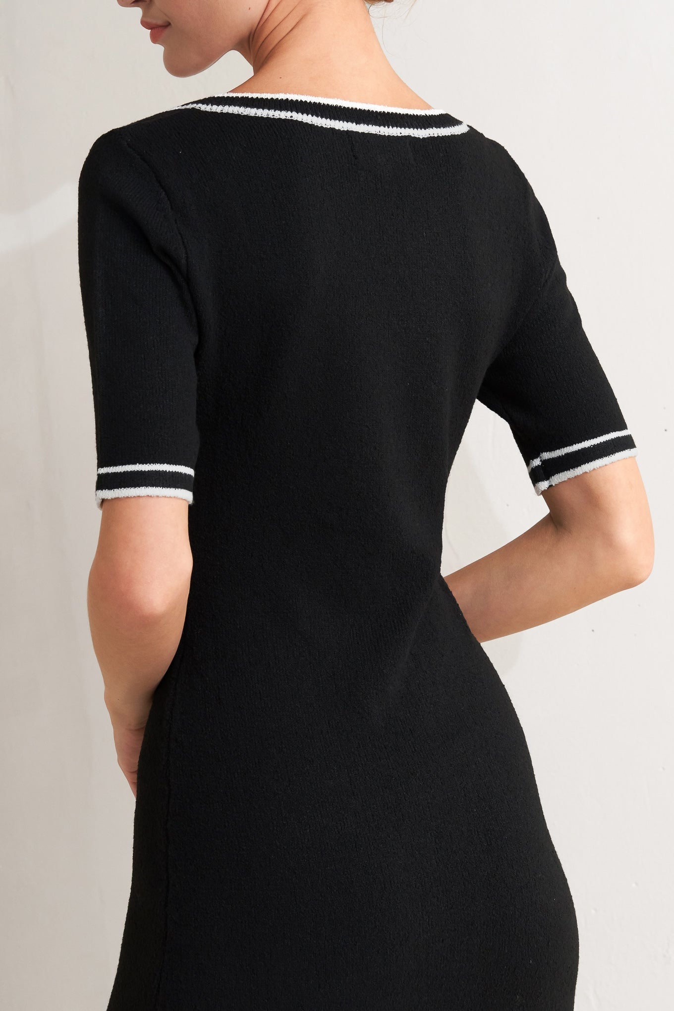 MODERN CLASSIC SWEATER KNIT MIDI DRESS Flying Tomato