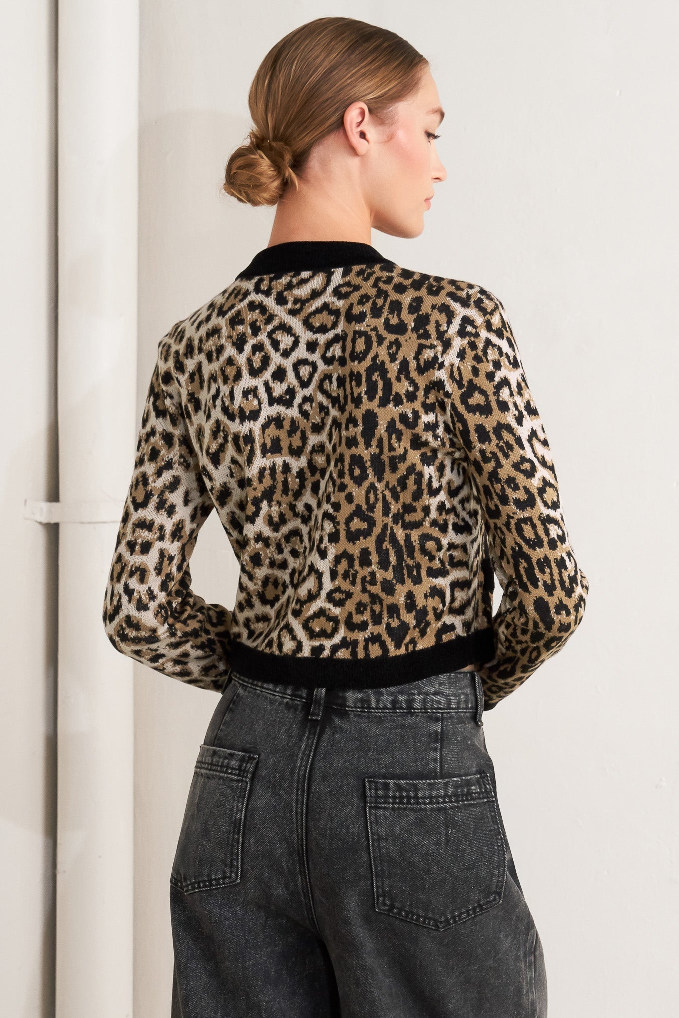 URBAN GODDESS LEOPARD SWEATER CARDIGAN Flying Tomato