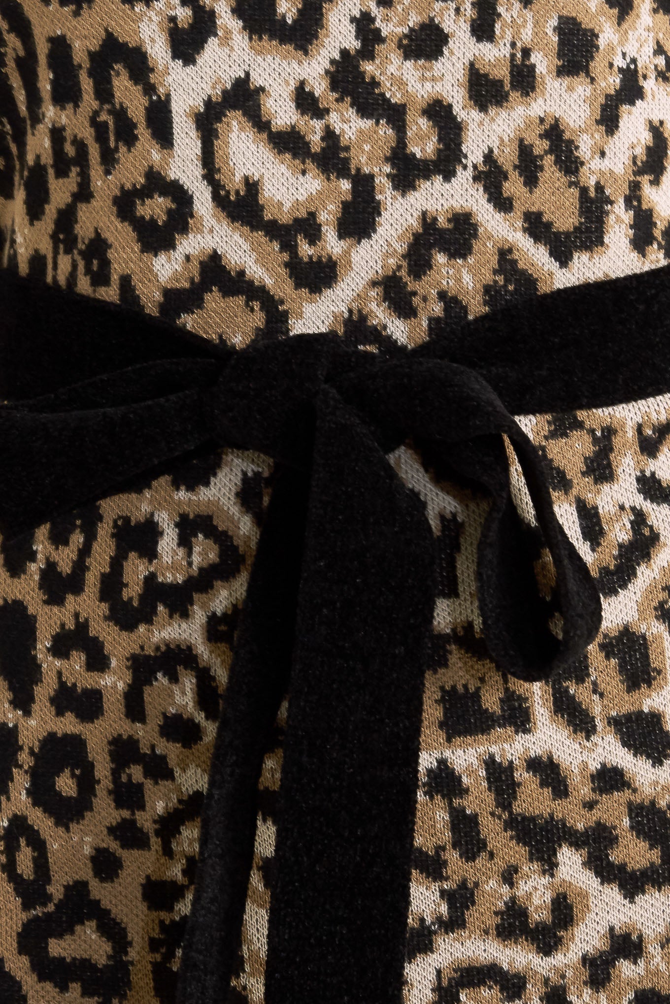 WILD ROMANCE LEOPARD KNIT MIDI DRESS Flying Tomato