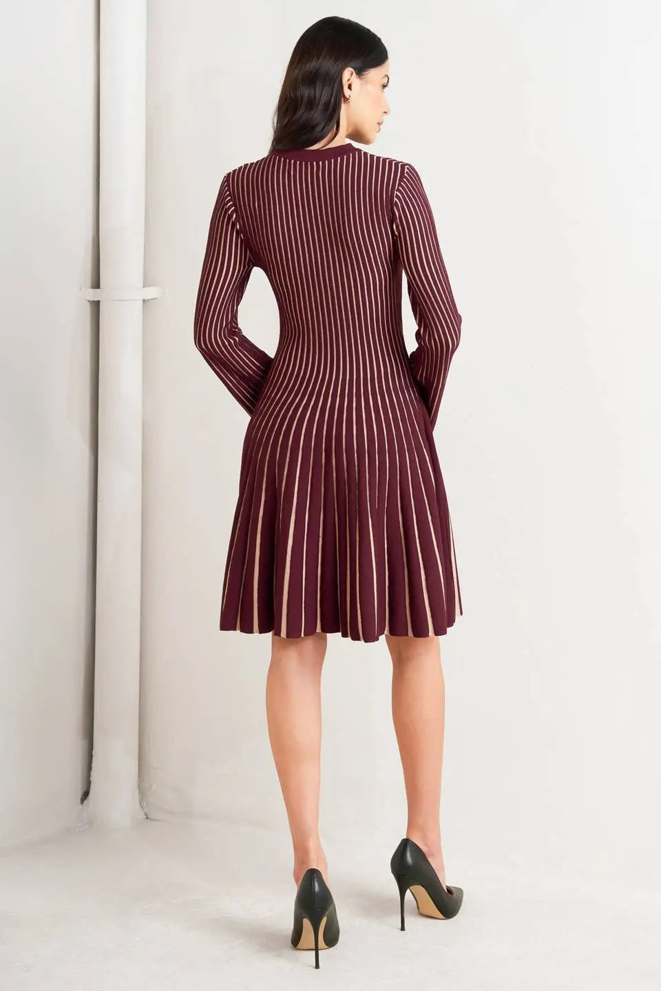 VERTICAL GRACE SWEATER MINI DRESS Flying Tomato