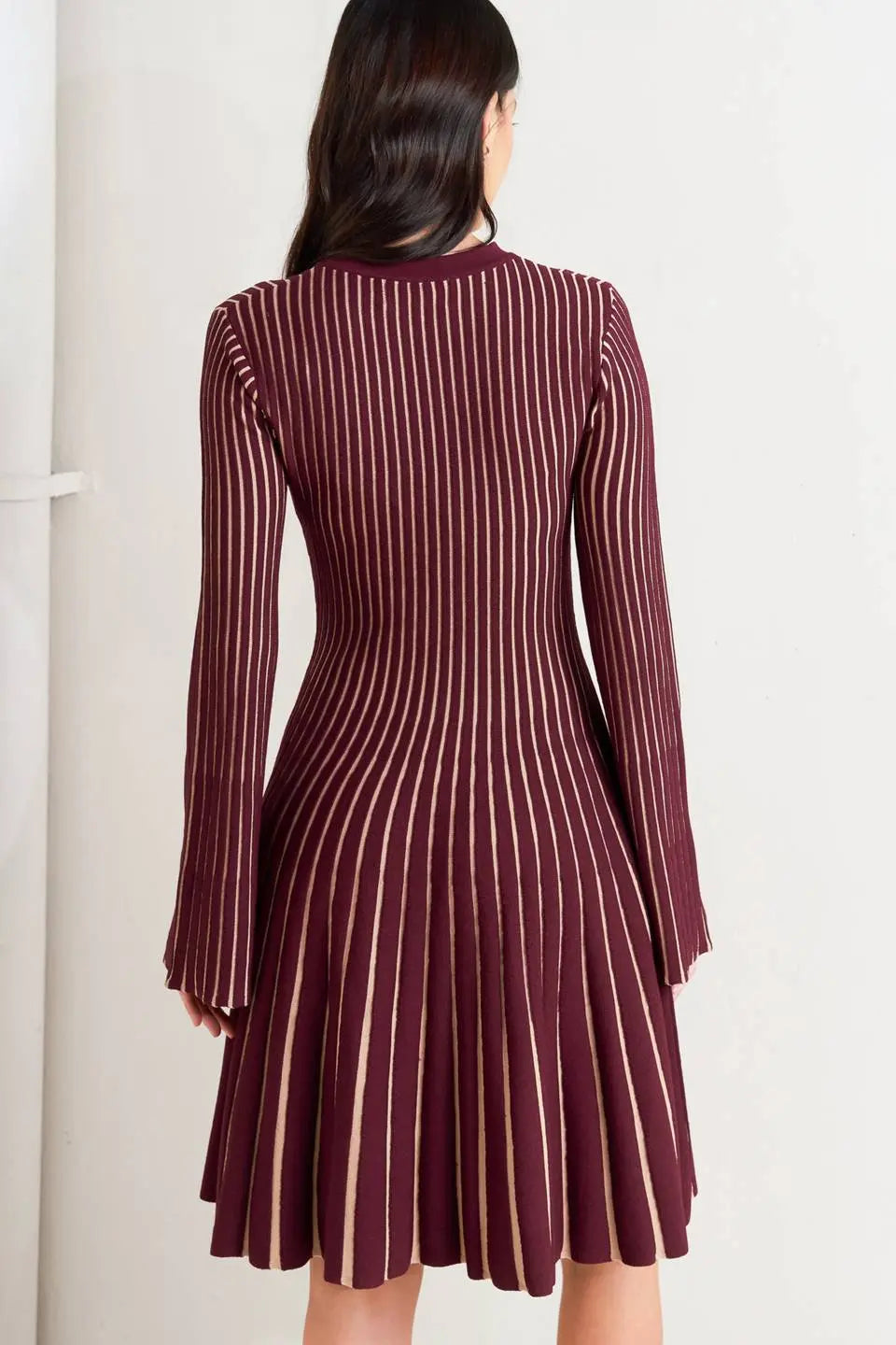 VERTICAL GRACE SWEATER MINI DRESS Flying Tomato