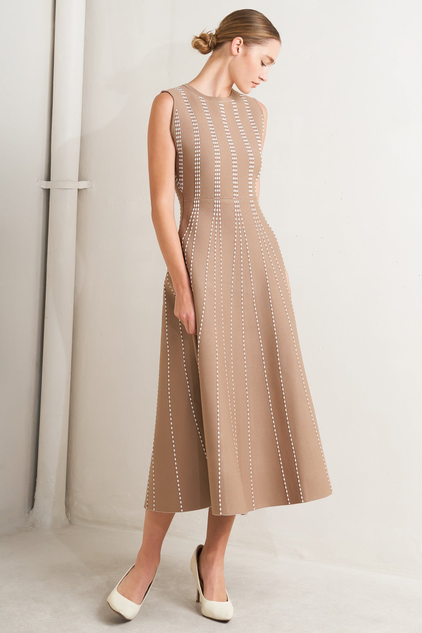 PERFECTLY POISED JACQUARD SWEATER MIDI DRESS - Love Salve
