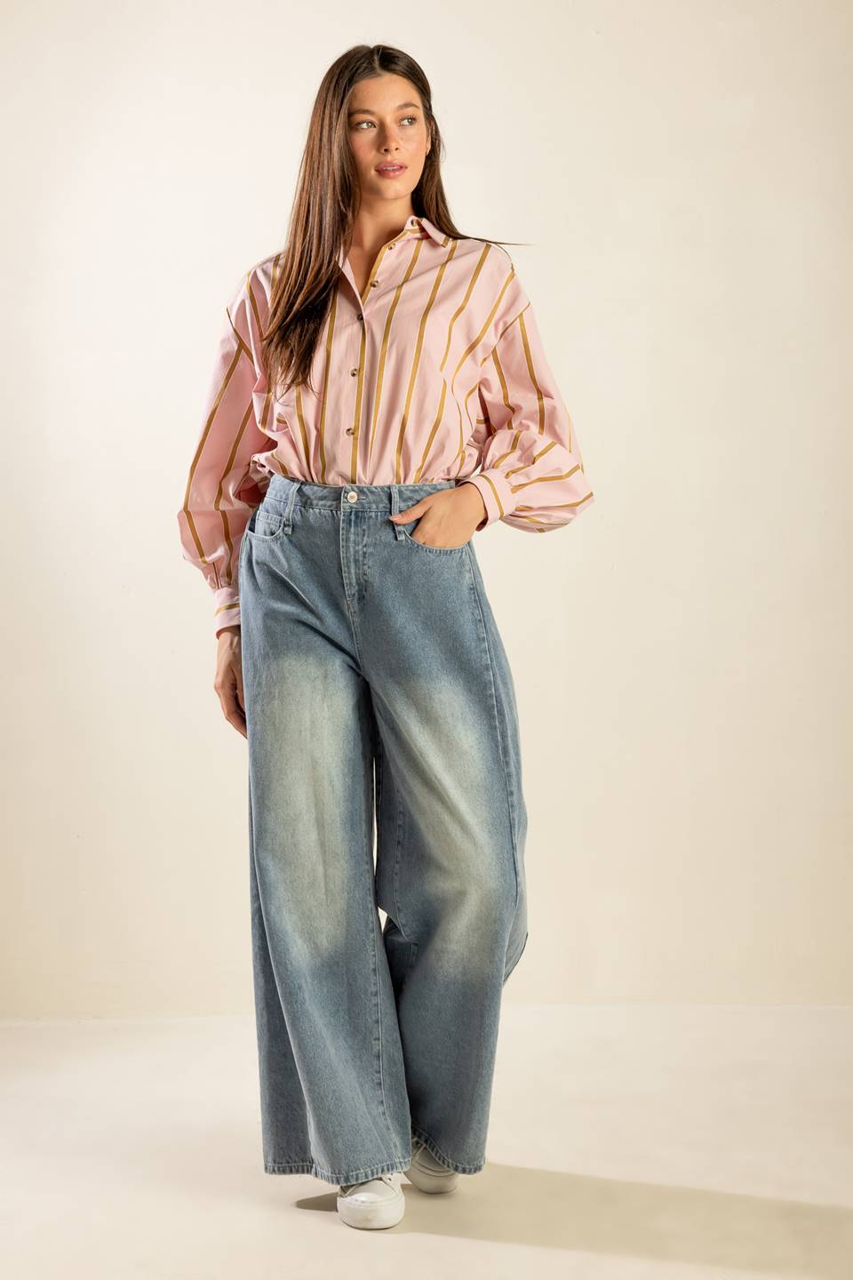 WHERE I'LL BE OVERSIZE WOVEN TOP Flying Tomato