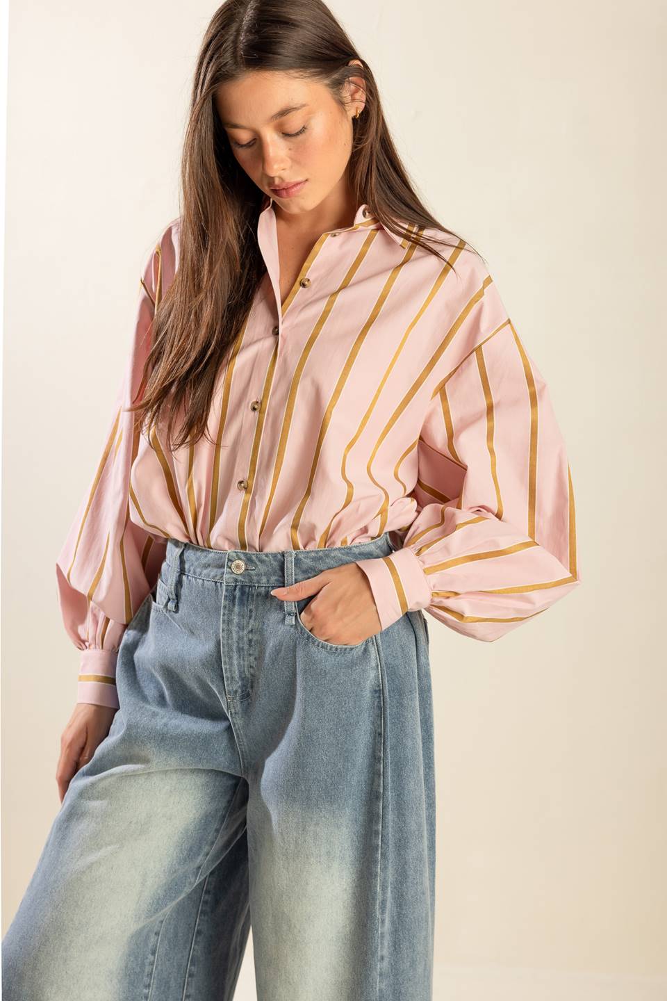 WHERE I'LL BE OVERSIZE WOVEN TOP Flying Tomato